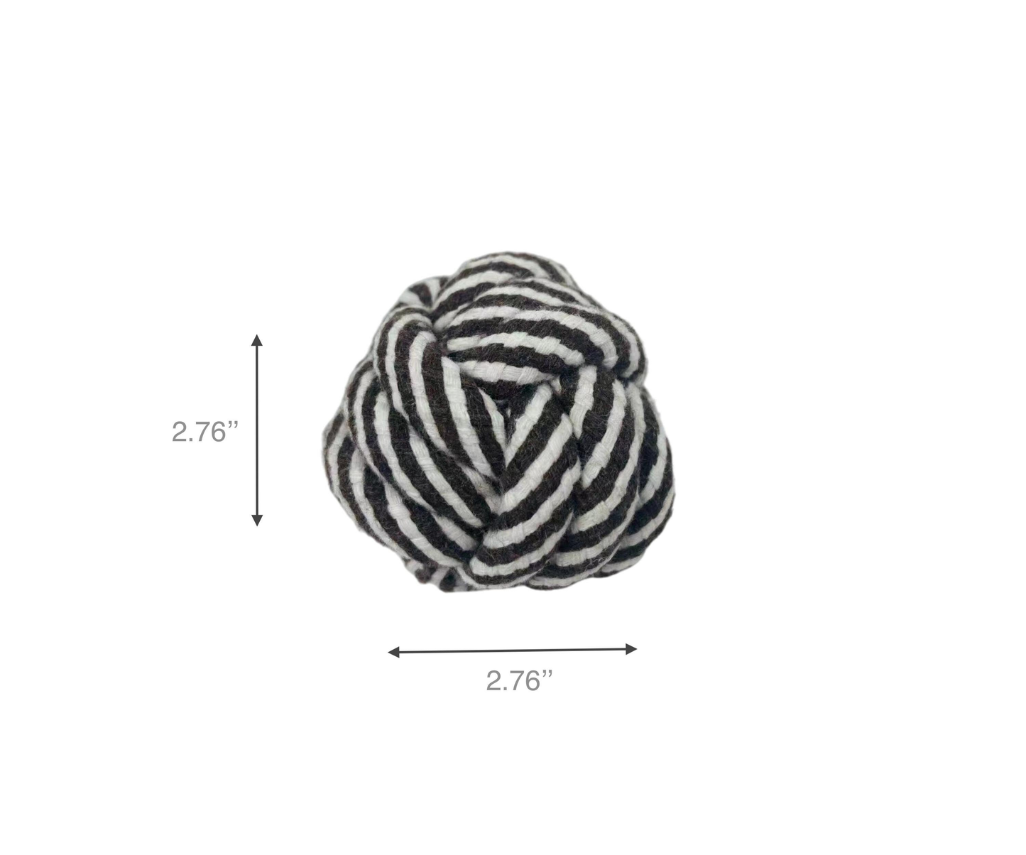 Knotty Rope Toy / Black and White
