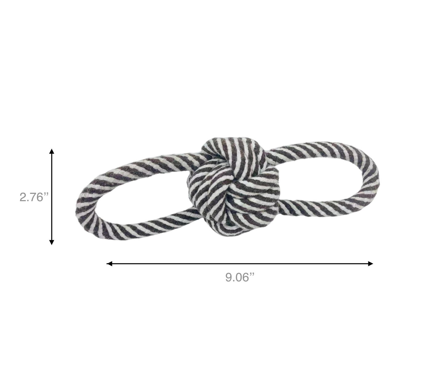 Knotty Rope Toy / Black and White