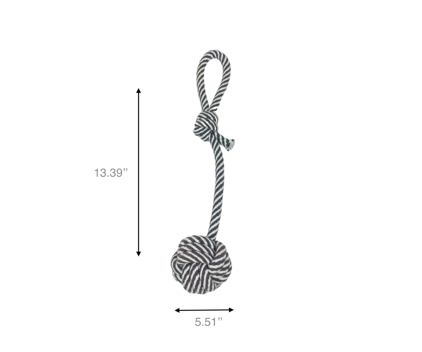 Knotty Rope Toy / Black and White