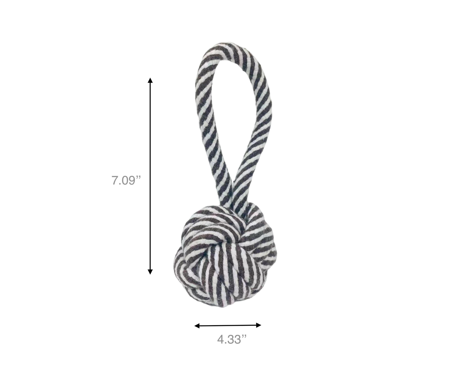 Knotty Rope Toy / Black and White