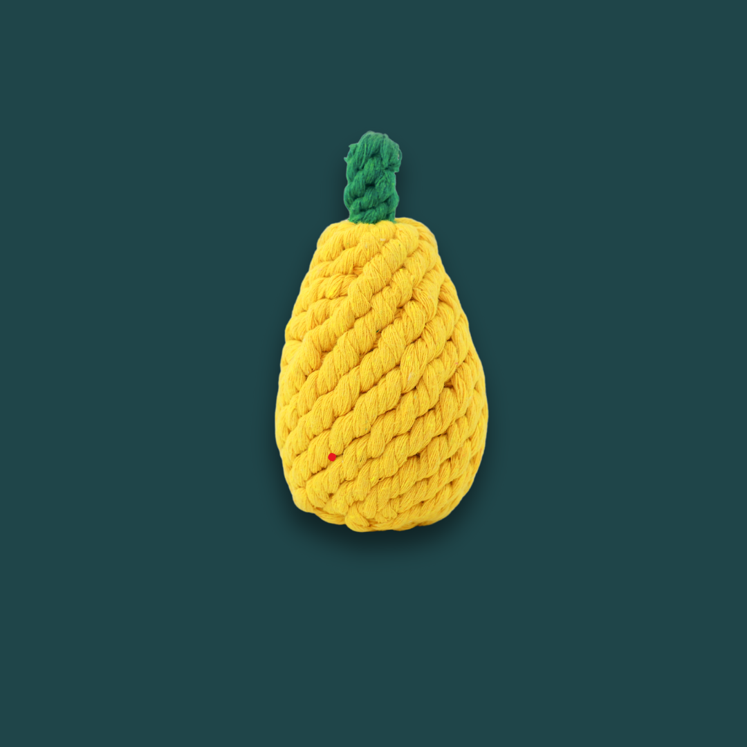 Handmade Pear Rope Toy
