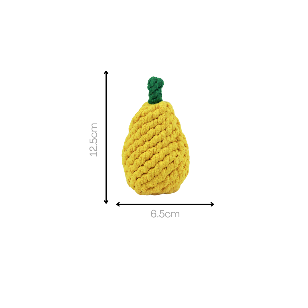 Handmade Pear Rope Toy